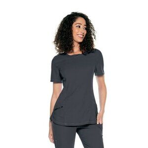 Urbane Align Women Contemporary Fit tee Round Neck Scrub Top -Gray - XXL / 2XL
